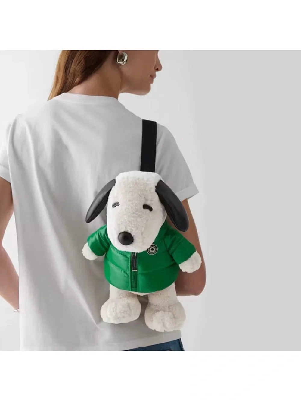 Kate Spade X Peanuts 3D Snoopy Dog Plush Doll Crossbody Bag
